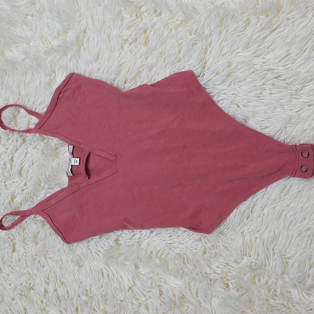 Express Dusty Rose Bodysuit Top